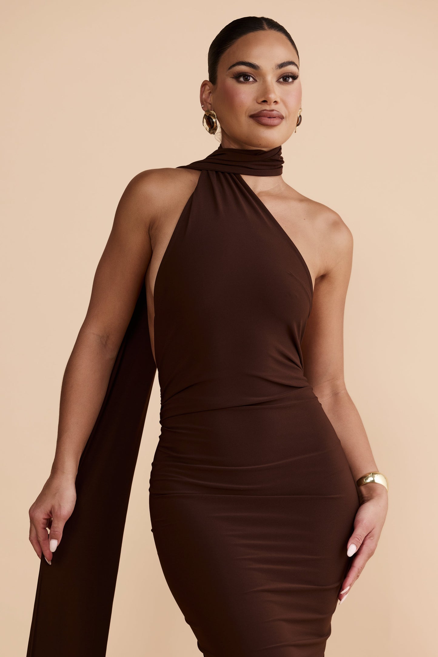 Vestido Constantina Marrón