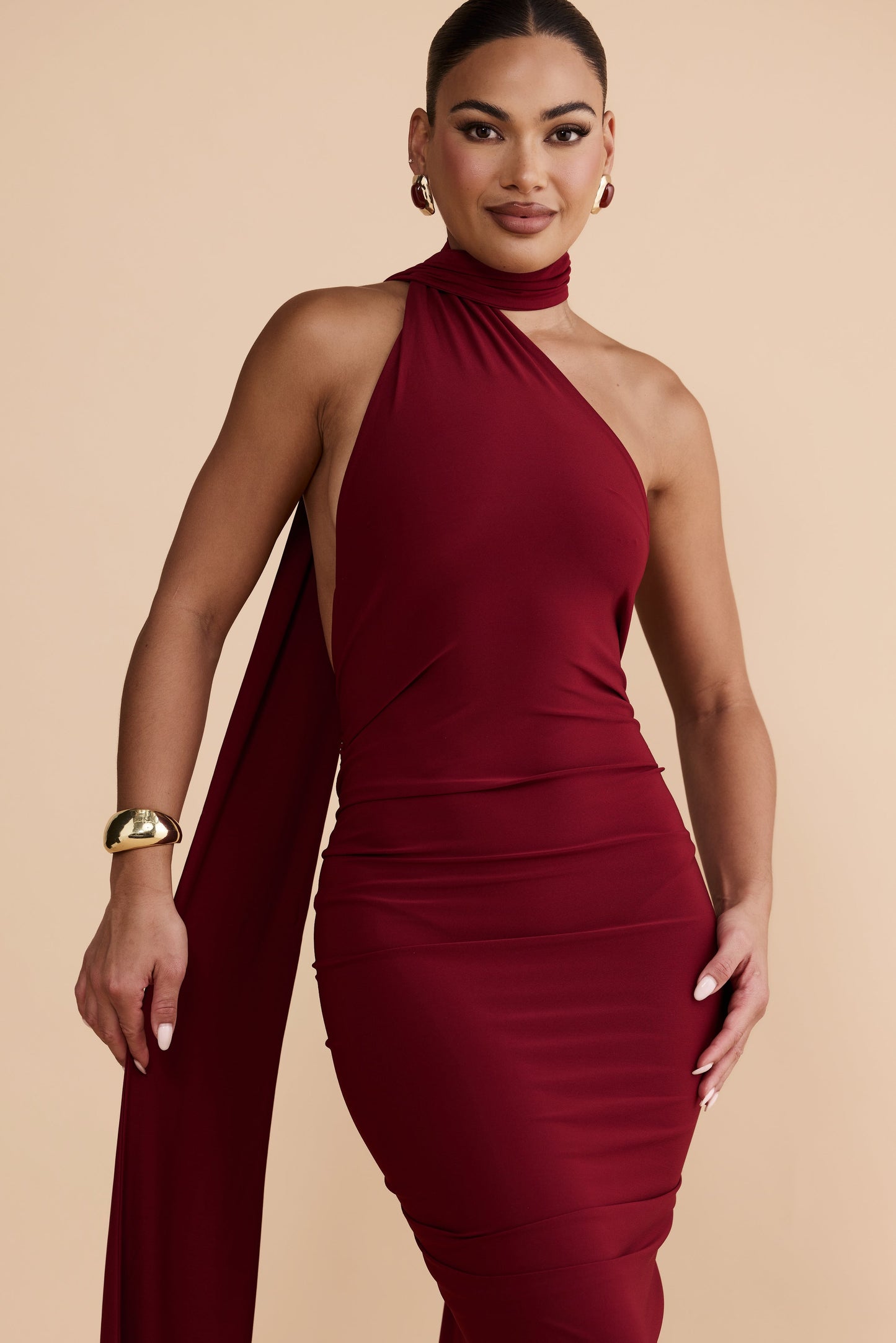 Vestido Constantina Burdeos