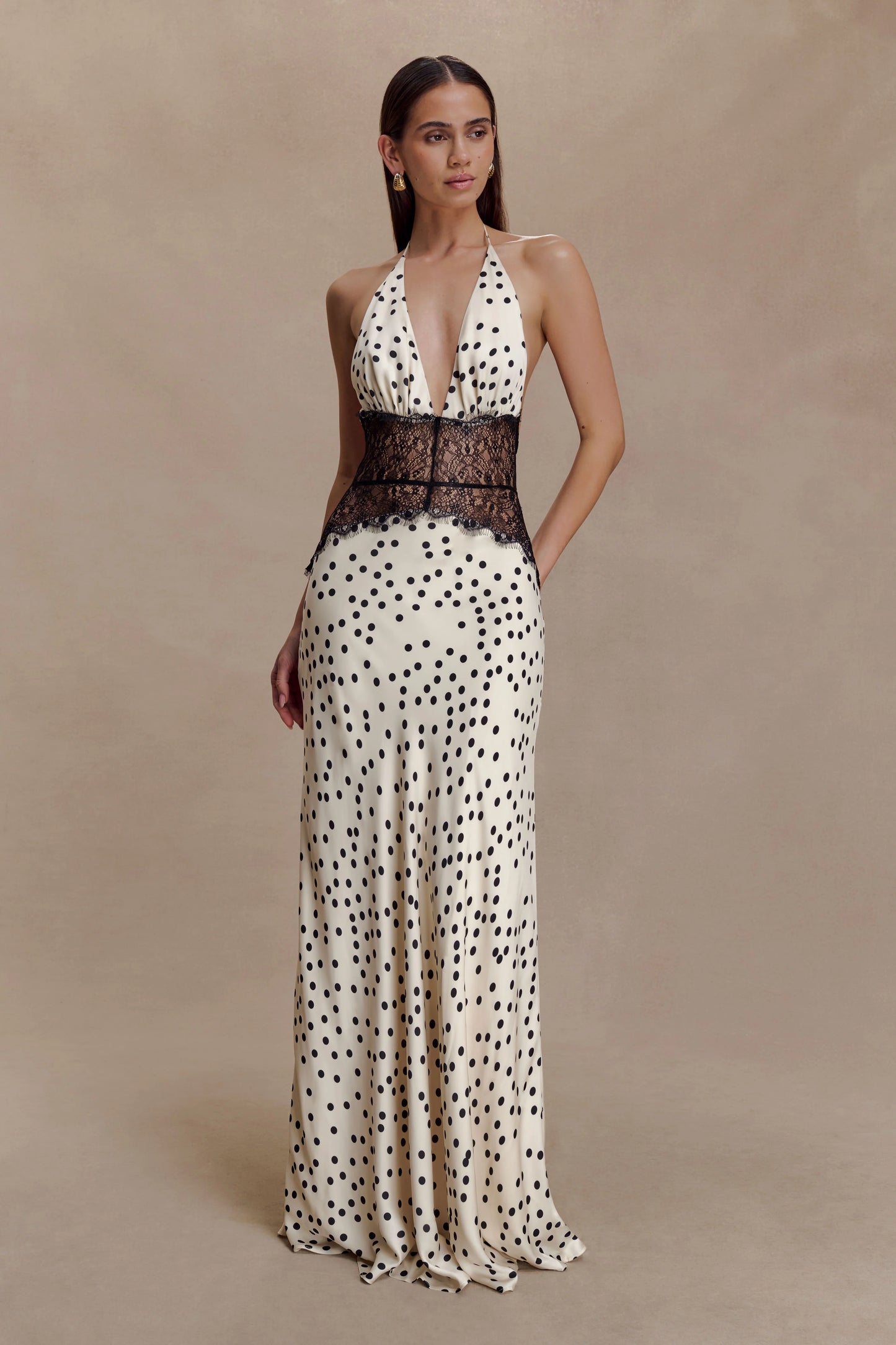 Vestido Leila Encaje Lunares