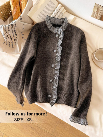 Cardigan de punto Babi estilo francés