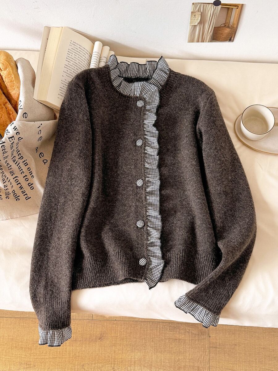 Cardigan de punto Babi estilo francés