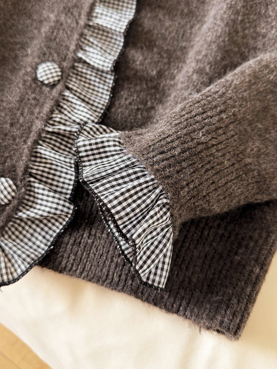 Cardigan de punto Babi estilo francés