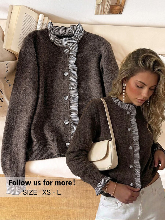 Cardigan de punto Babi estilo francés