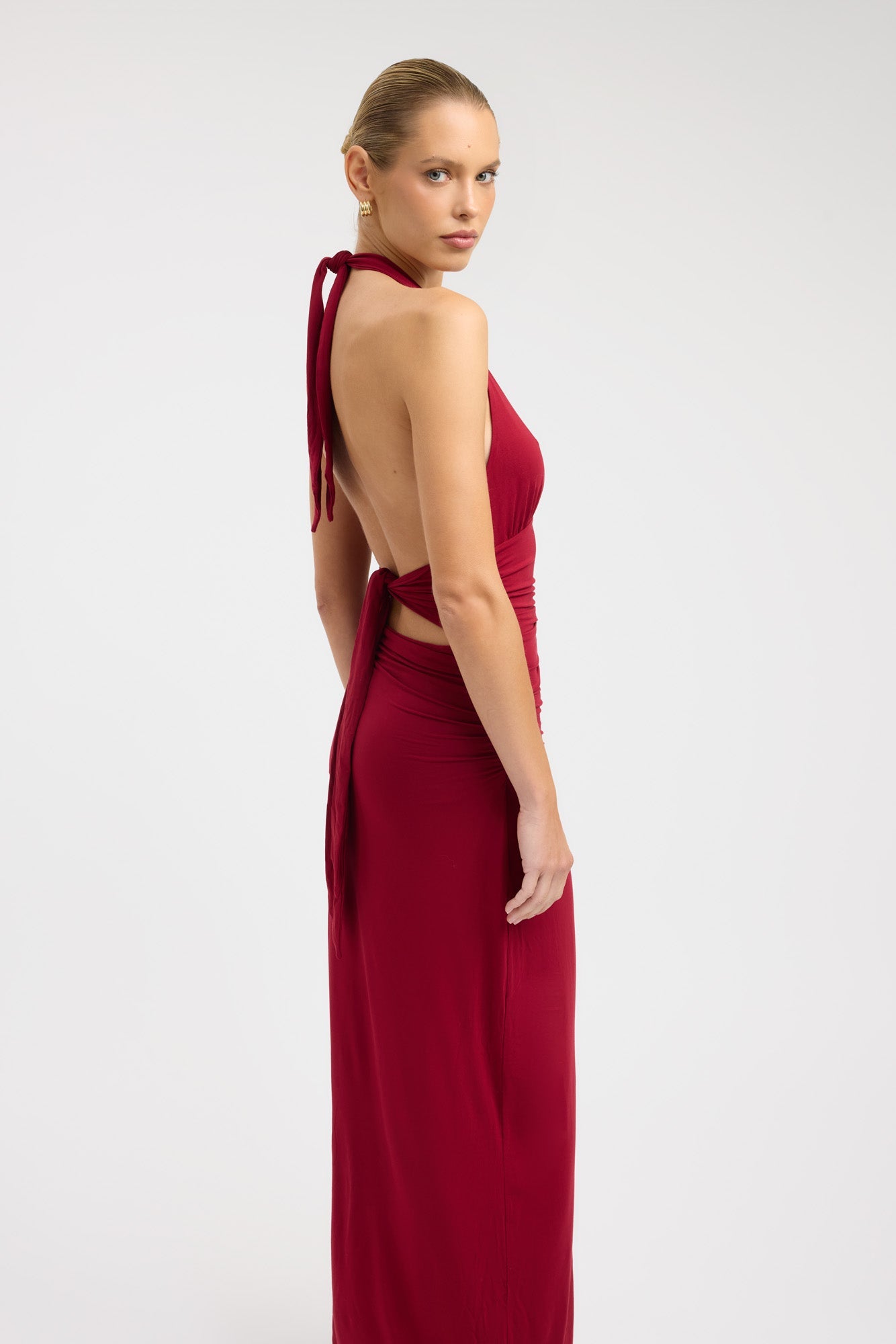 Vestido Leni  Burdeos