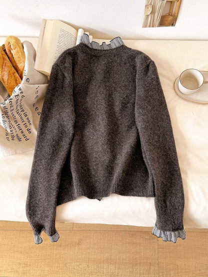 Cardigan de punto Babi estilo francés