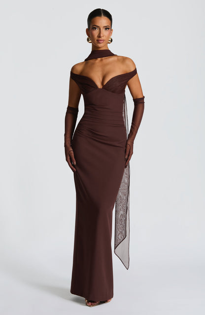 Vestido Abigail Marrón