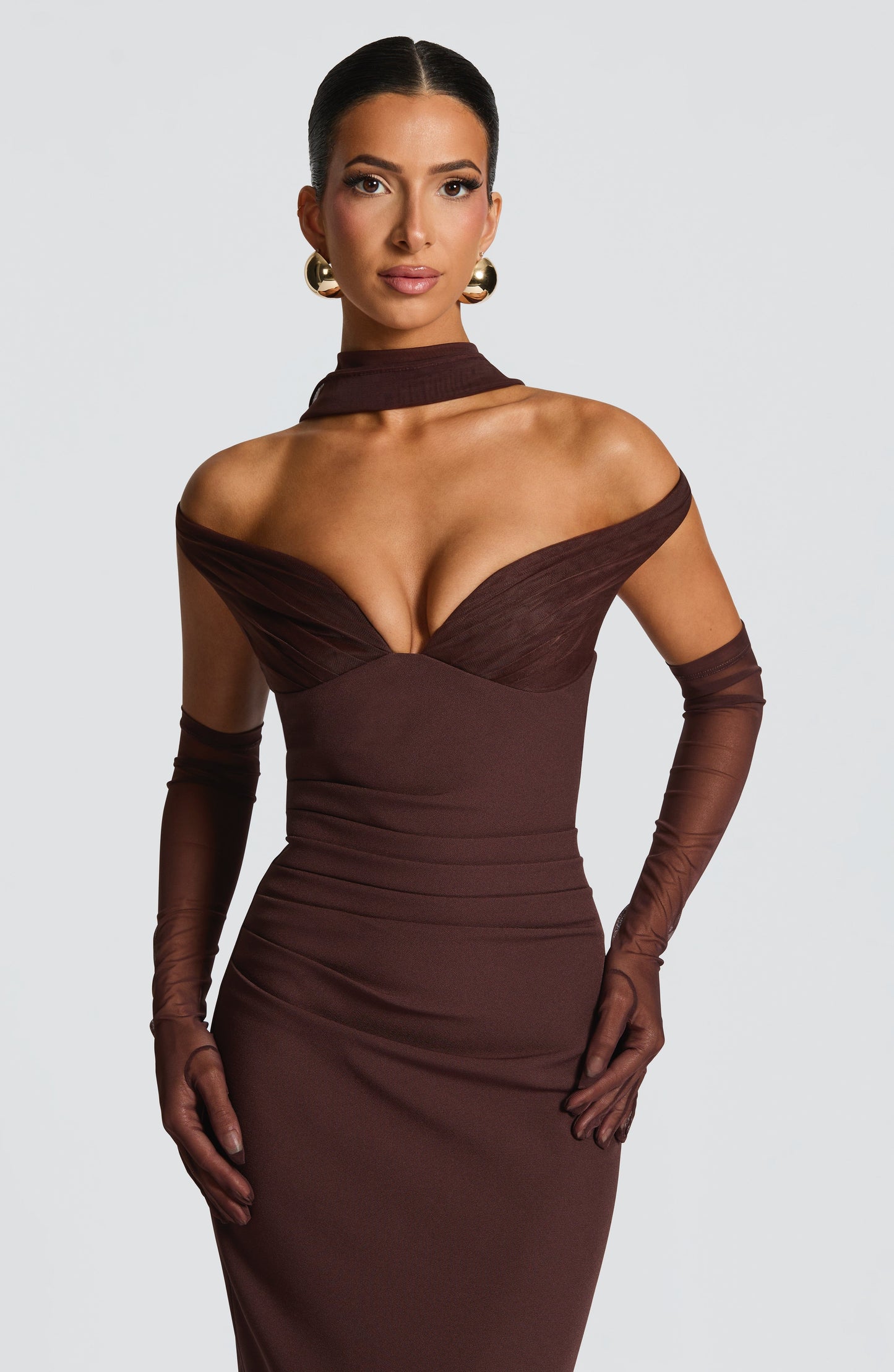 Vestido Abigail Marrón