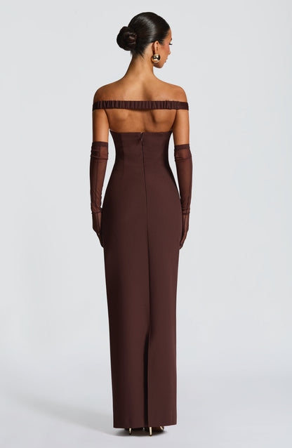 Vestido Abigail Marrón