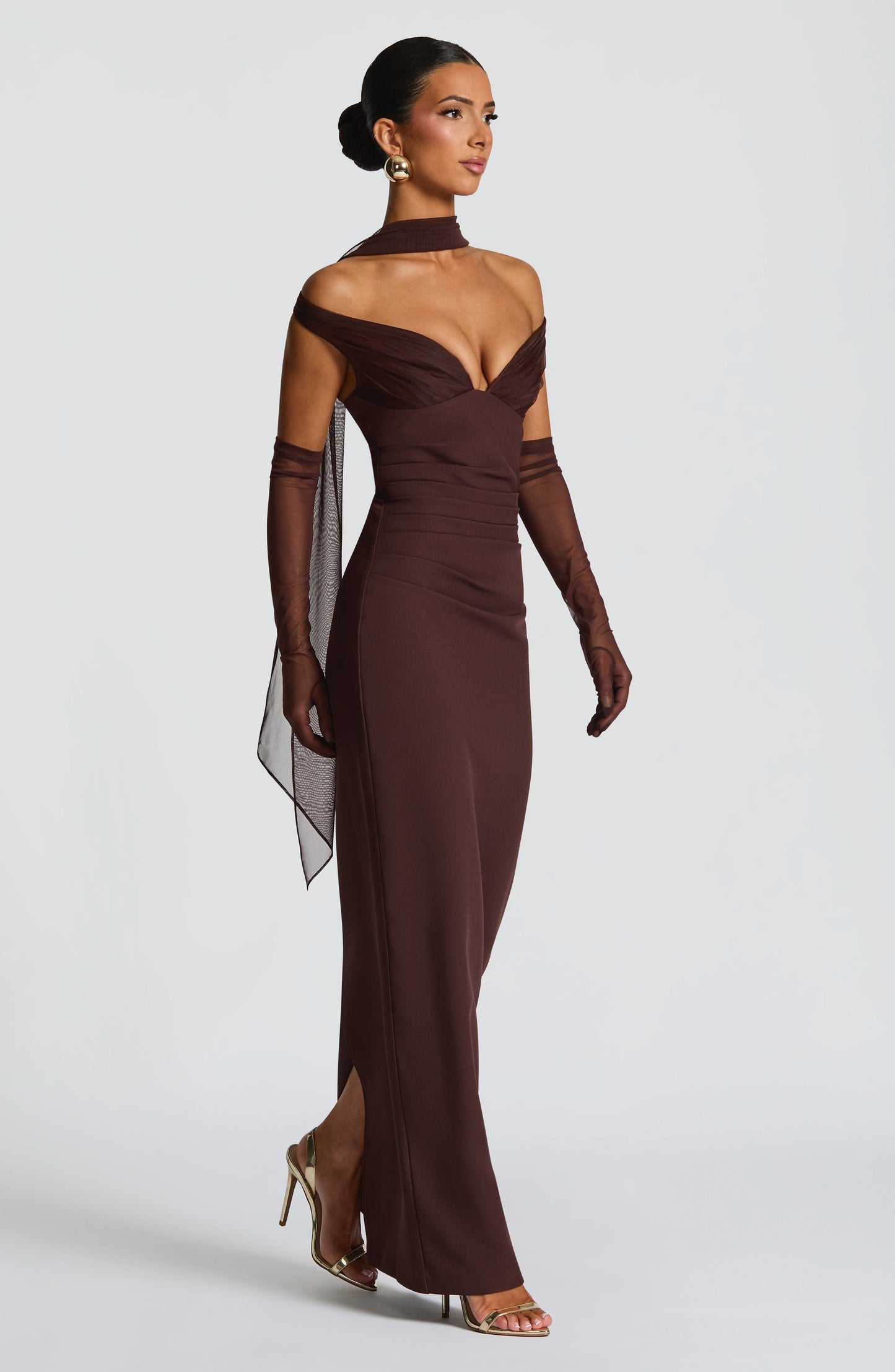 Vestido Abigail Marrón