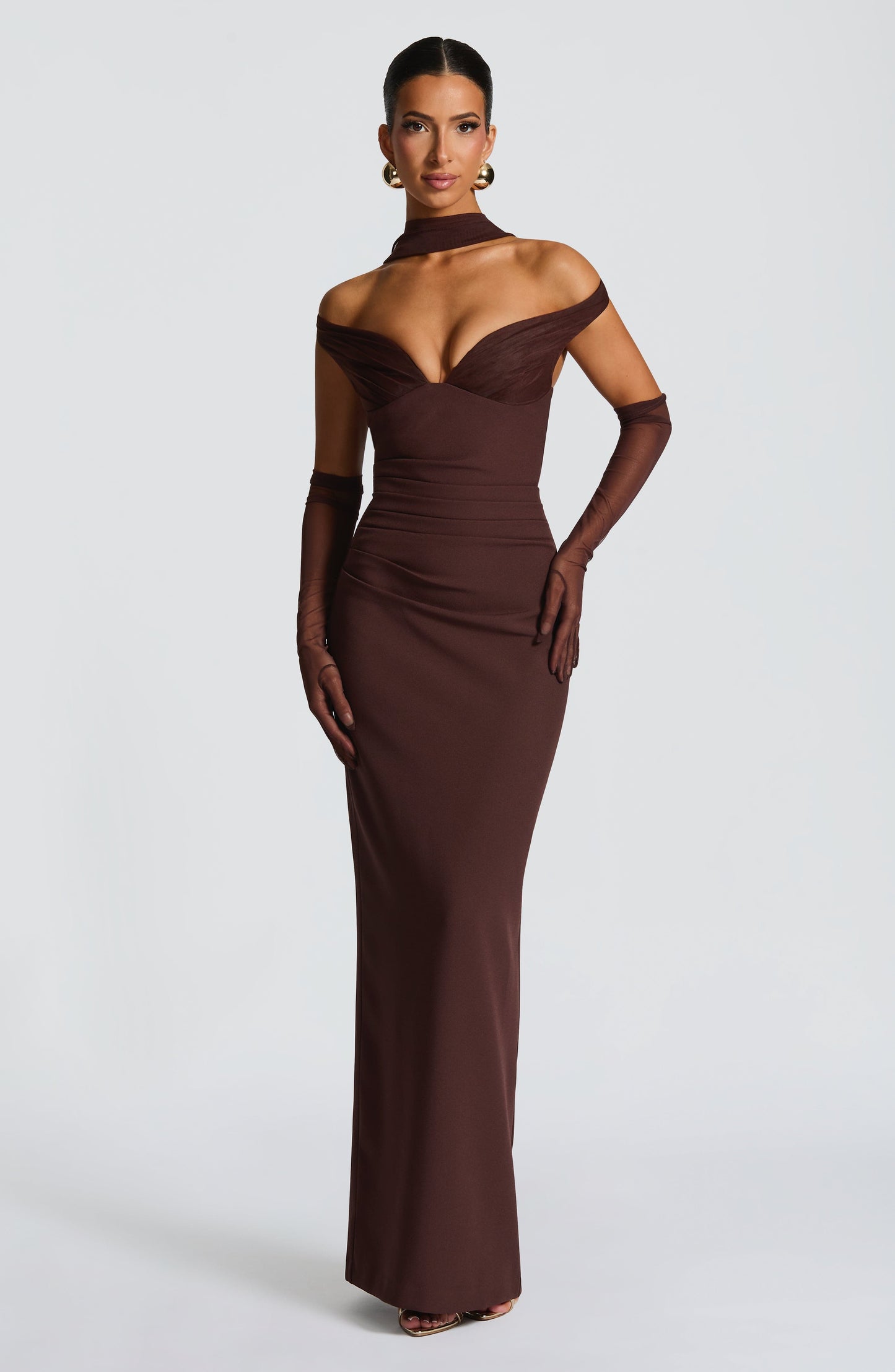 Vestido Abigail Marrón
