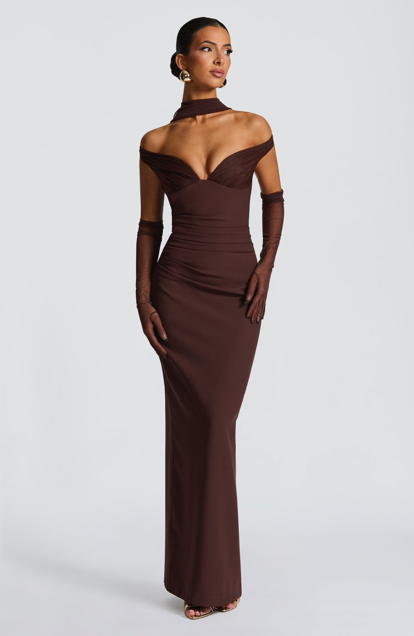Vestido Abigail Marrón