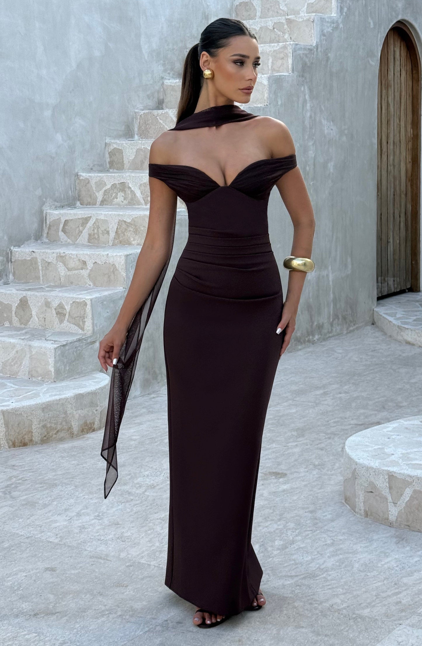 Vestido Abigail Marrón