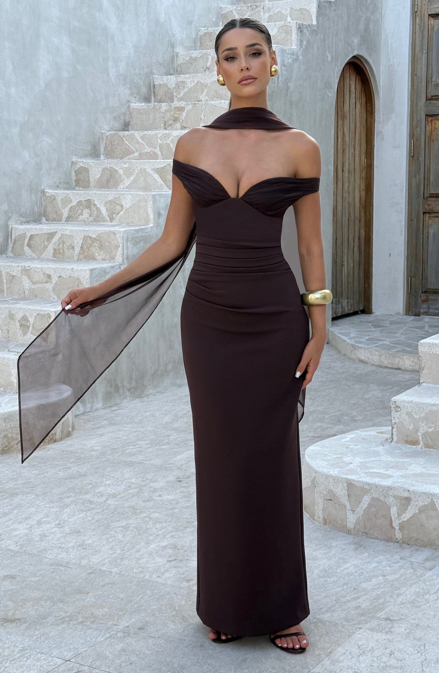 Vestido Abigail Marrón