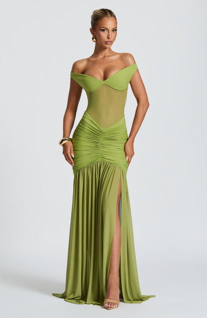 Vestido Alaia Verde Oliva
