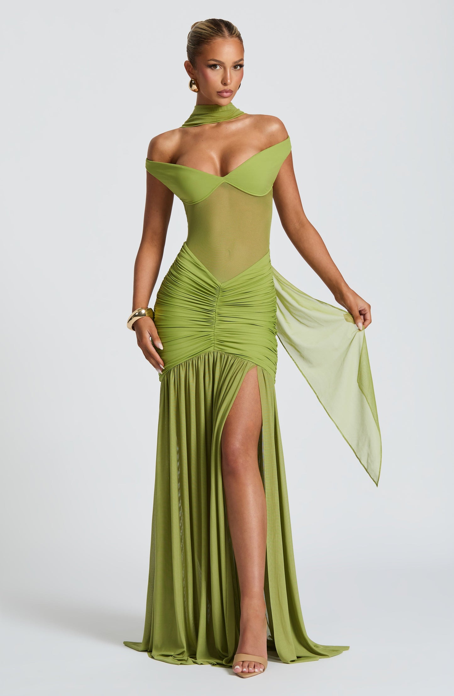 Vestido Alaia Verde Oliva