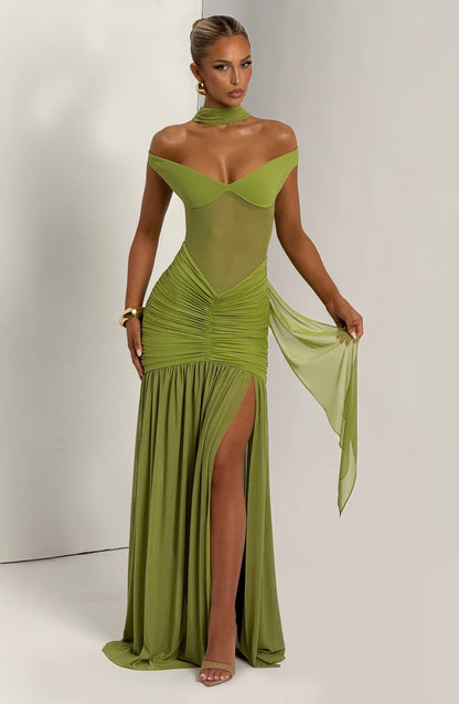 Vestido Alaia Verde Oliva