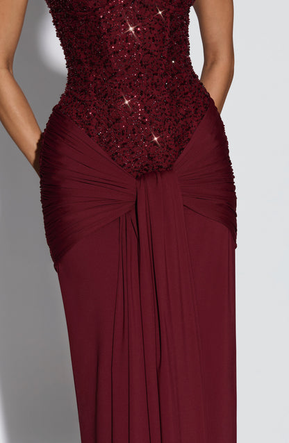 Vestido Carina-Burdeos