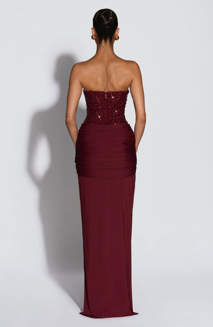Vestido Carina-Burdeos