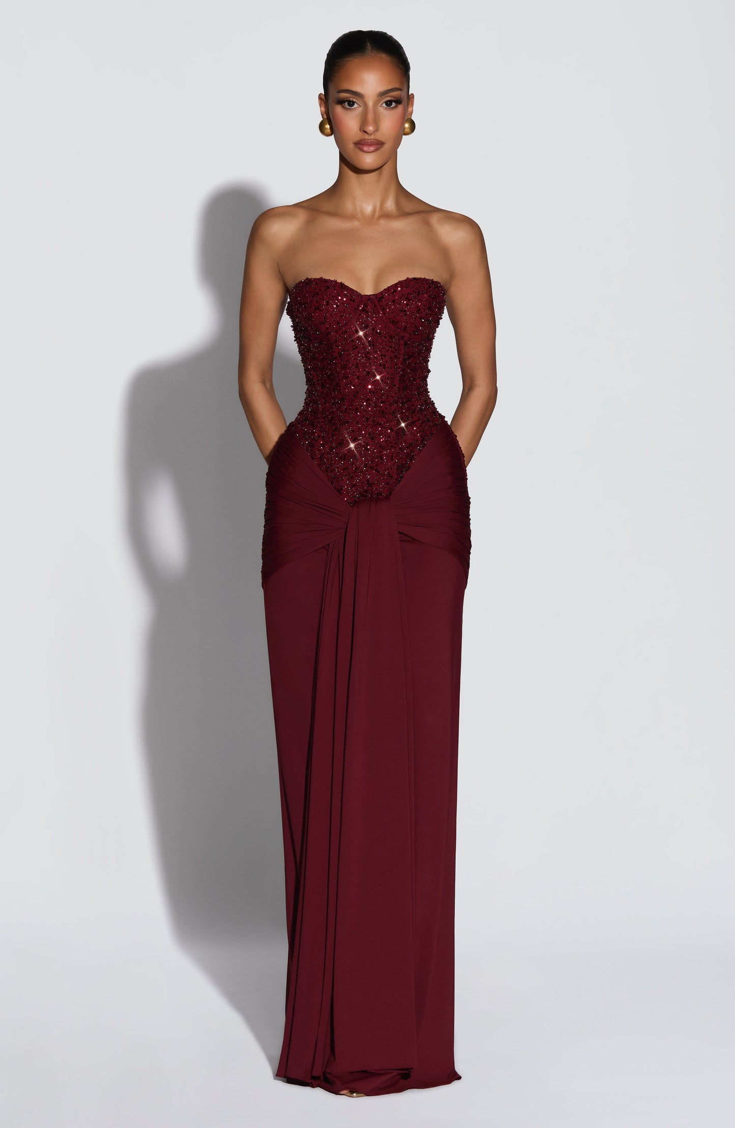 Vestido Carina-Burdeos
