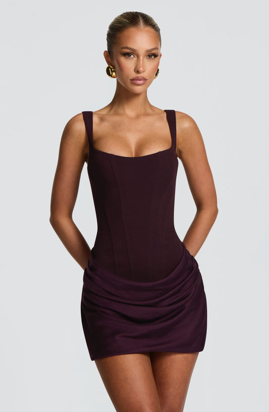 Vestido Cornelia Ciruela