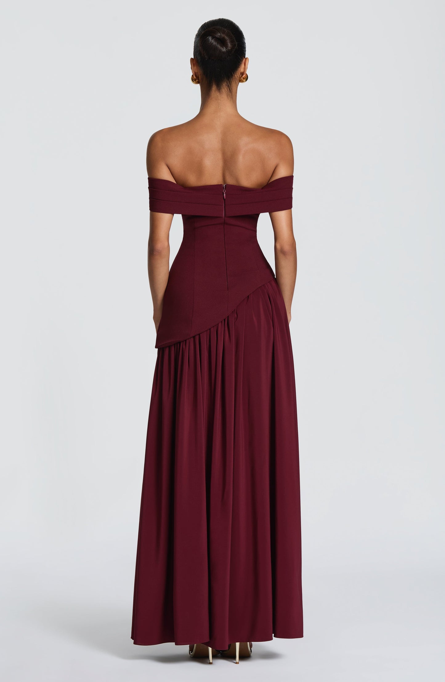 Vestido Delilah-Burdeos