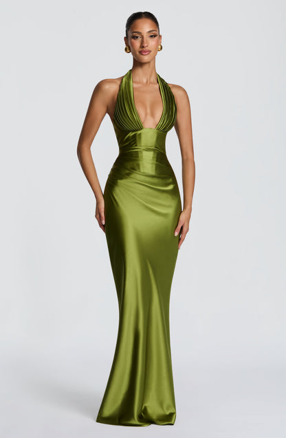 Vestido Elowen-Oliva