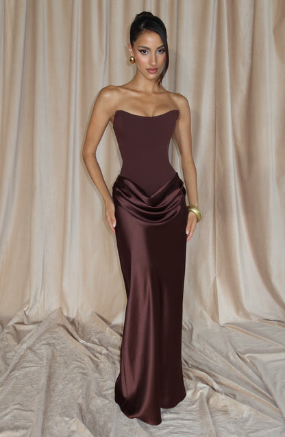 Vestido Maggie-Marrón