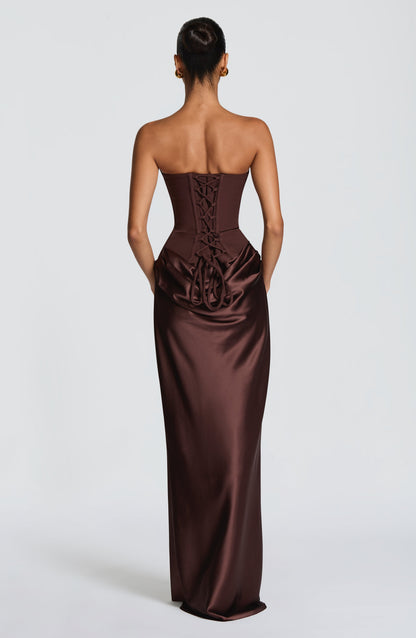 Vestido Maggie-Marrón