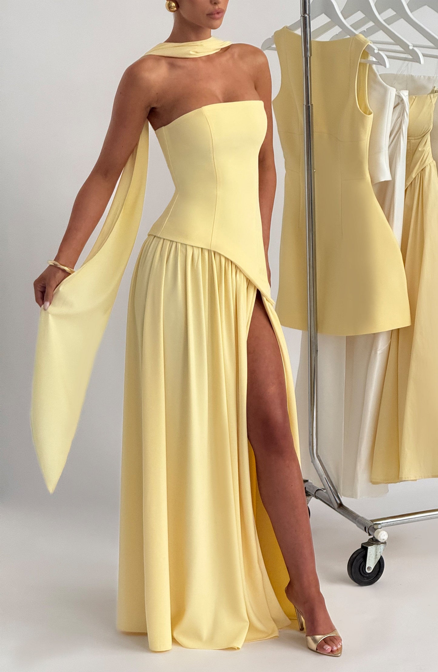 Vestido Maliyah Limón