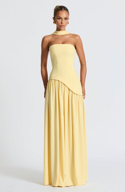 Vestido Maliyah Limón