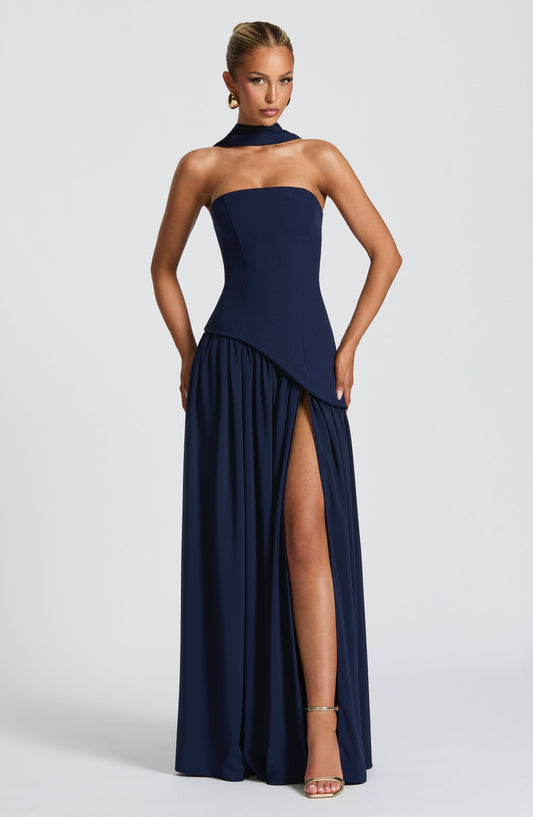 Vestido Maliyah Azul Marino