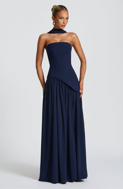 Vestido Maliyah Azul Marino