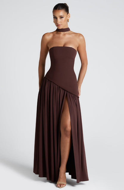 Vestido Maliyah Marrón