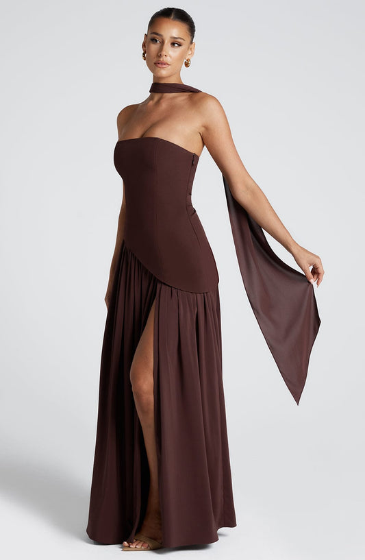 Vestido Maliyah Marrón