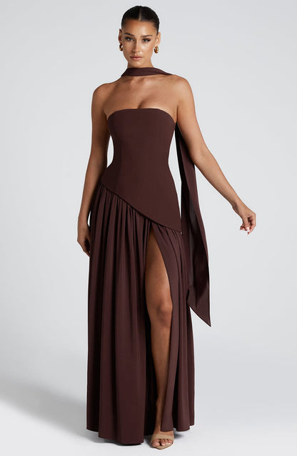 Vestido Maliyah Marrón