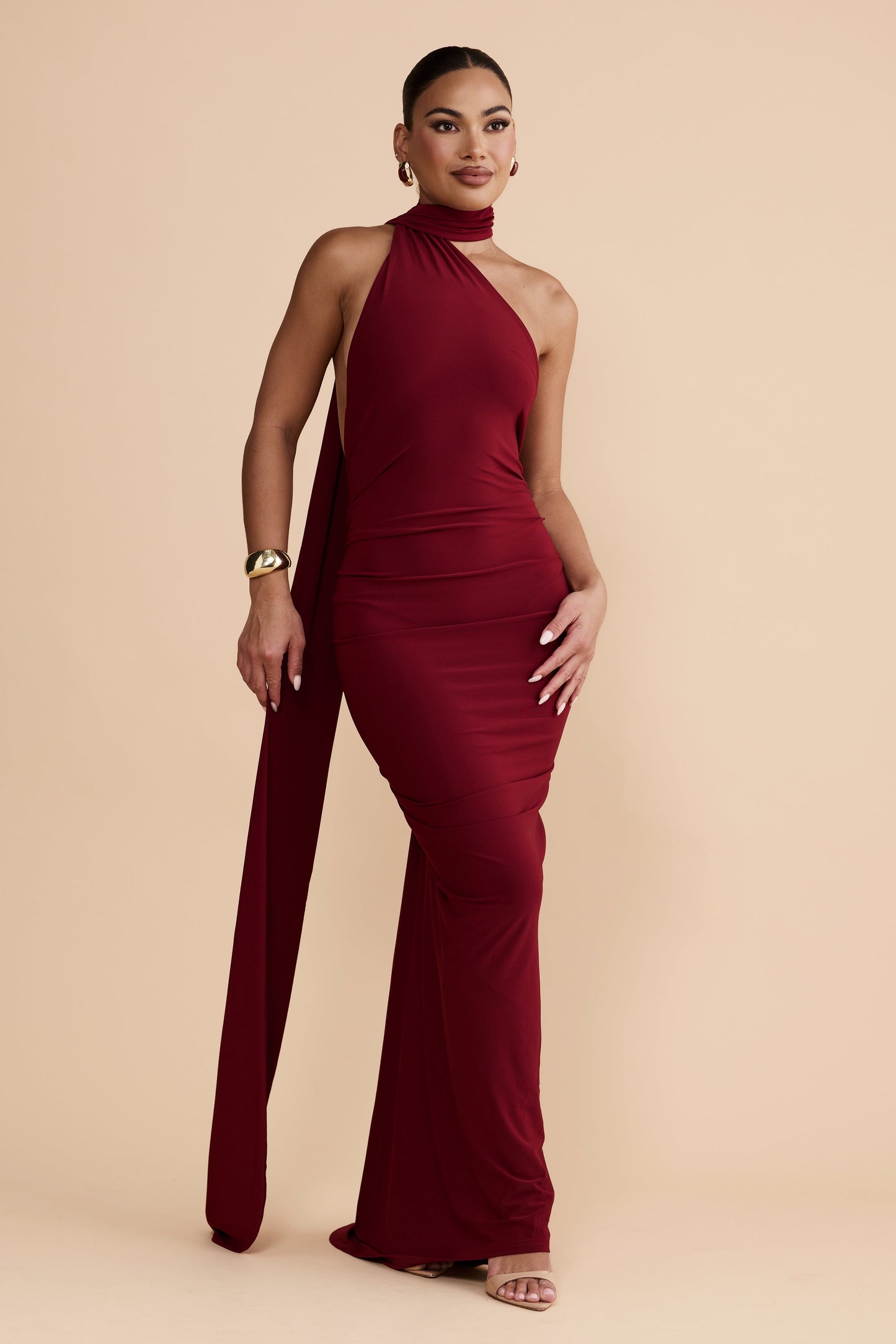 Vestido Constantina Burdeos