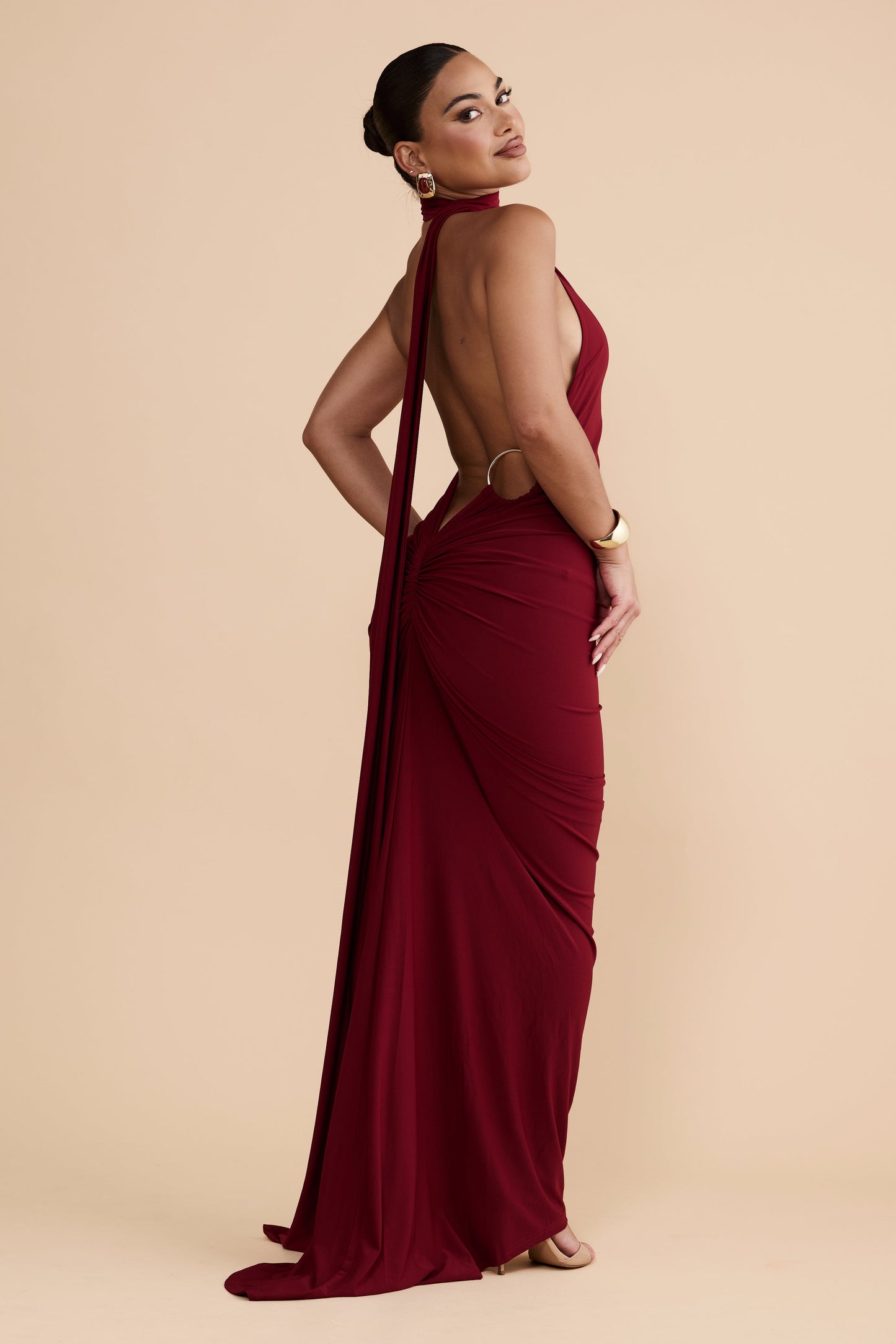Vestido Constantina Burdeos