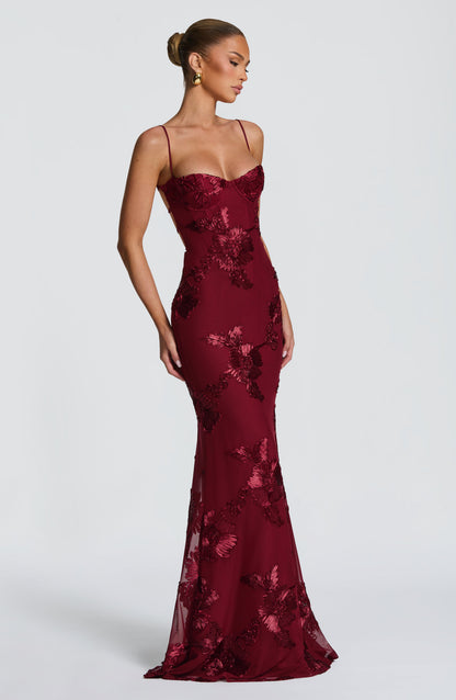 Vestido Nancy Burdeos