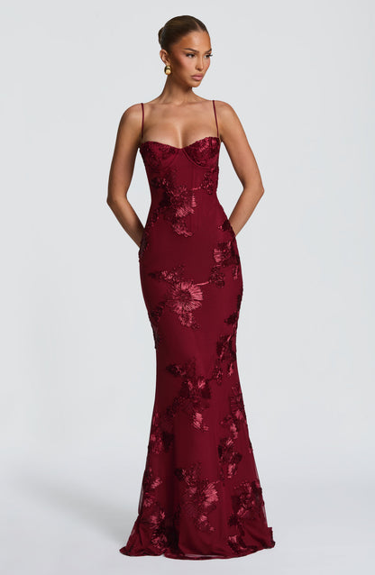 Vestido Nancy Burdeos