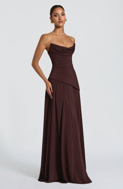 Vestido Patricia Marrón