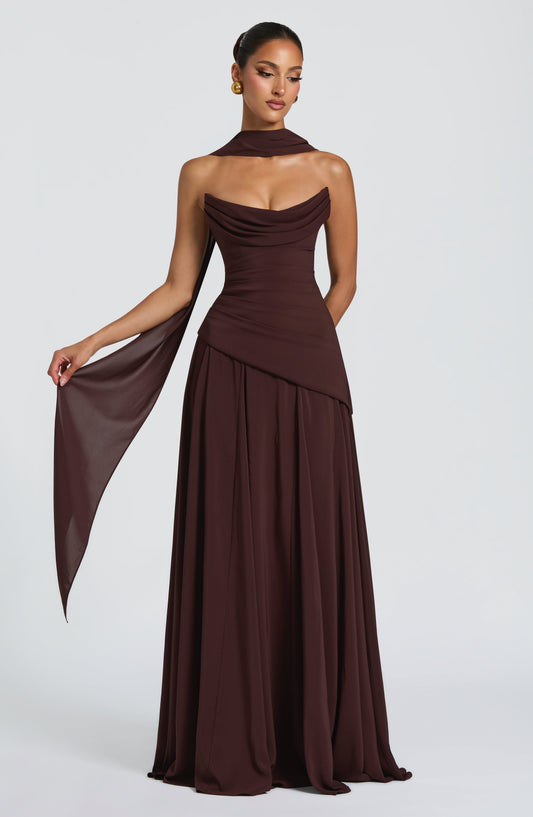 Vestido Patricia Marrón