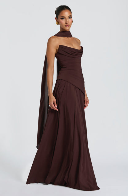 Vestido Patricia Marrón