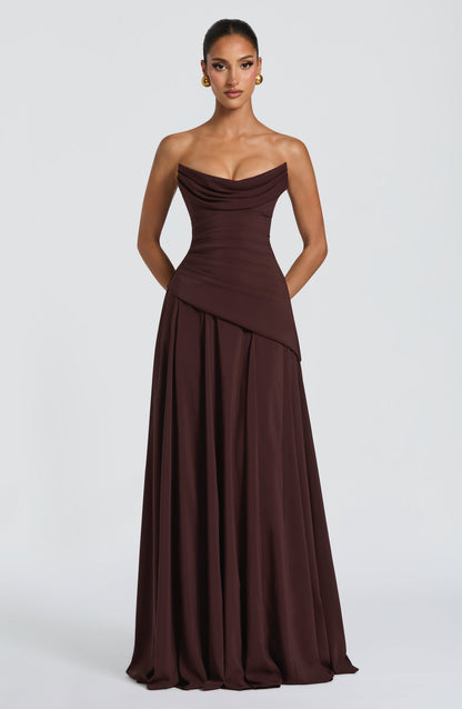 Vestido Patricia Marrón
