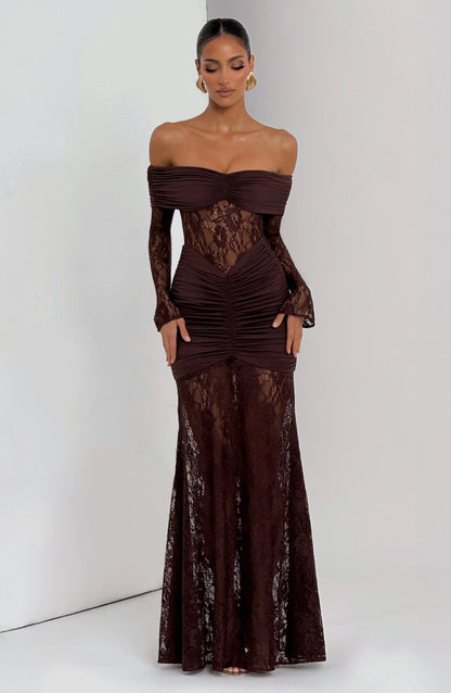 Vestido Dina Marrón