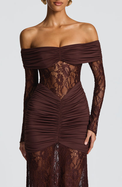 Vestido Dina Marrón