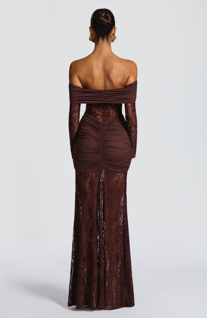 Vestido Dina Marrón