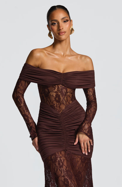 Vestido Dina Marrón