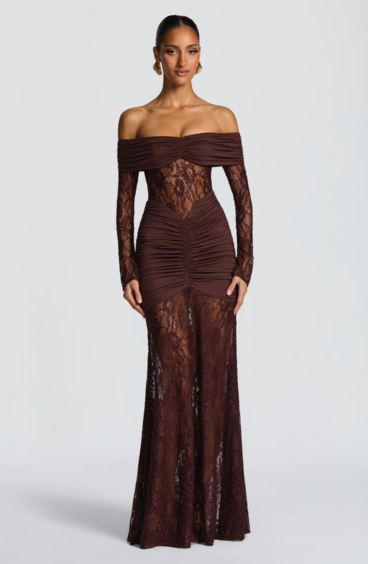 Vestido Dina Marrón