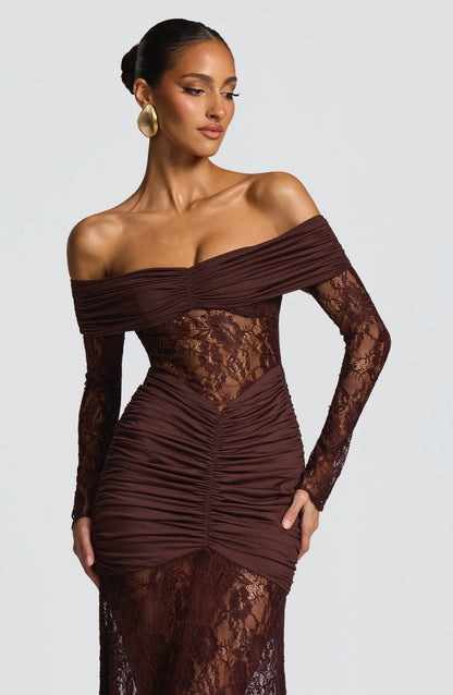 Vestido Dina Marrón