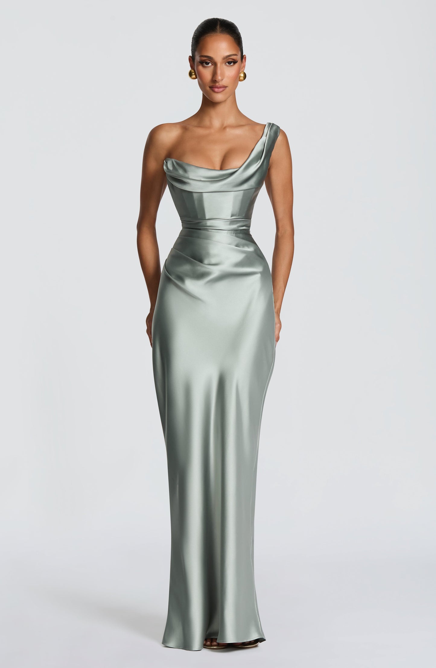 Vestido Thalassa Plateado